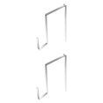 thumbnail image 4 of 2x Corona de piedra de cabezada Hanger de acero inoxidable ajustable Decoración de lápidas de lápida de corona de cementerio retráctil para Pascua de, 4 of 8