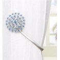 thumbnail image 4 of Magnetic Tiebacks for Curtains, 2 Pack Sparkling Crystal Flower Curtain Tiebacks Curtain Buckle Clips with High-Elastic Spring Wire for Home Office Decoration (White), 4 of 6