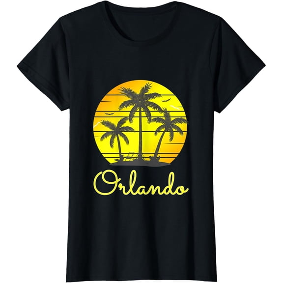 Orlando Florida Vacation Family Beach Trip Palm Tree Gift T-Shirt