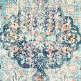 thumbnail image 5 of SAFAVIEH Madison Joandra Vintage Floral Area Rug, Navy/Light Blue, 5' x 5' Round, 5 of 8