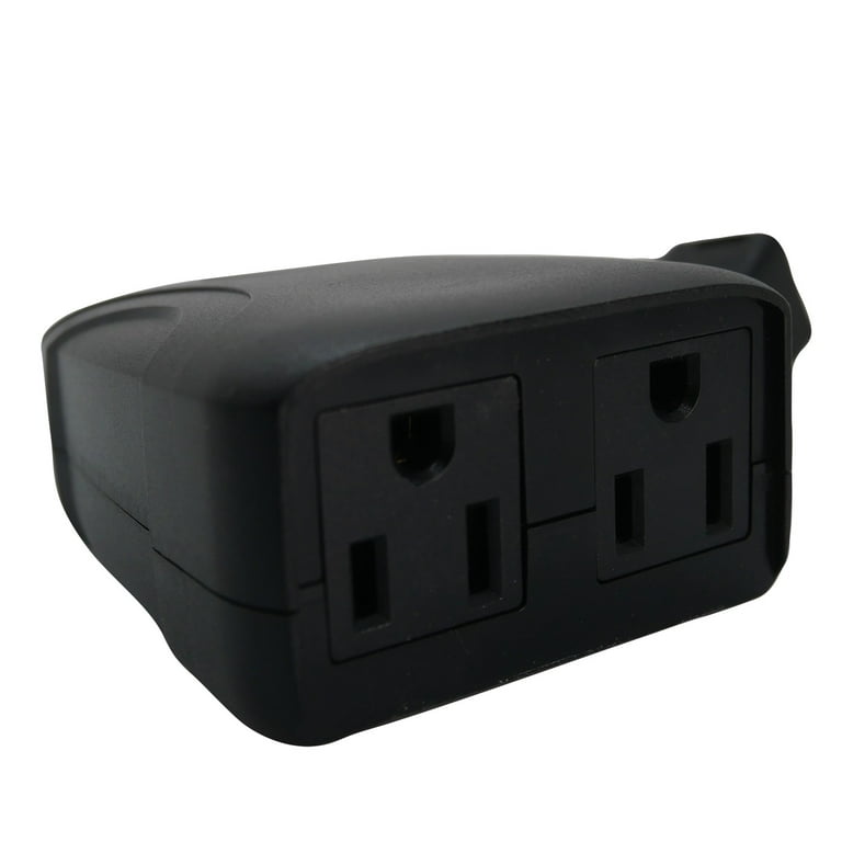 WAKYME Upgraded WiFi Outlet Outdoor Smart Plug Outdoor with 2