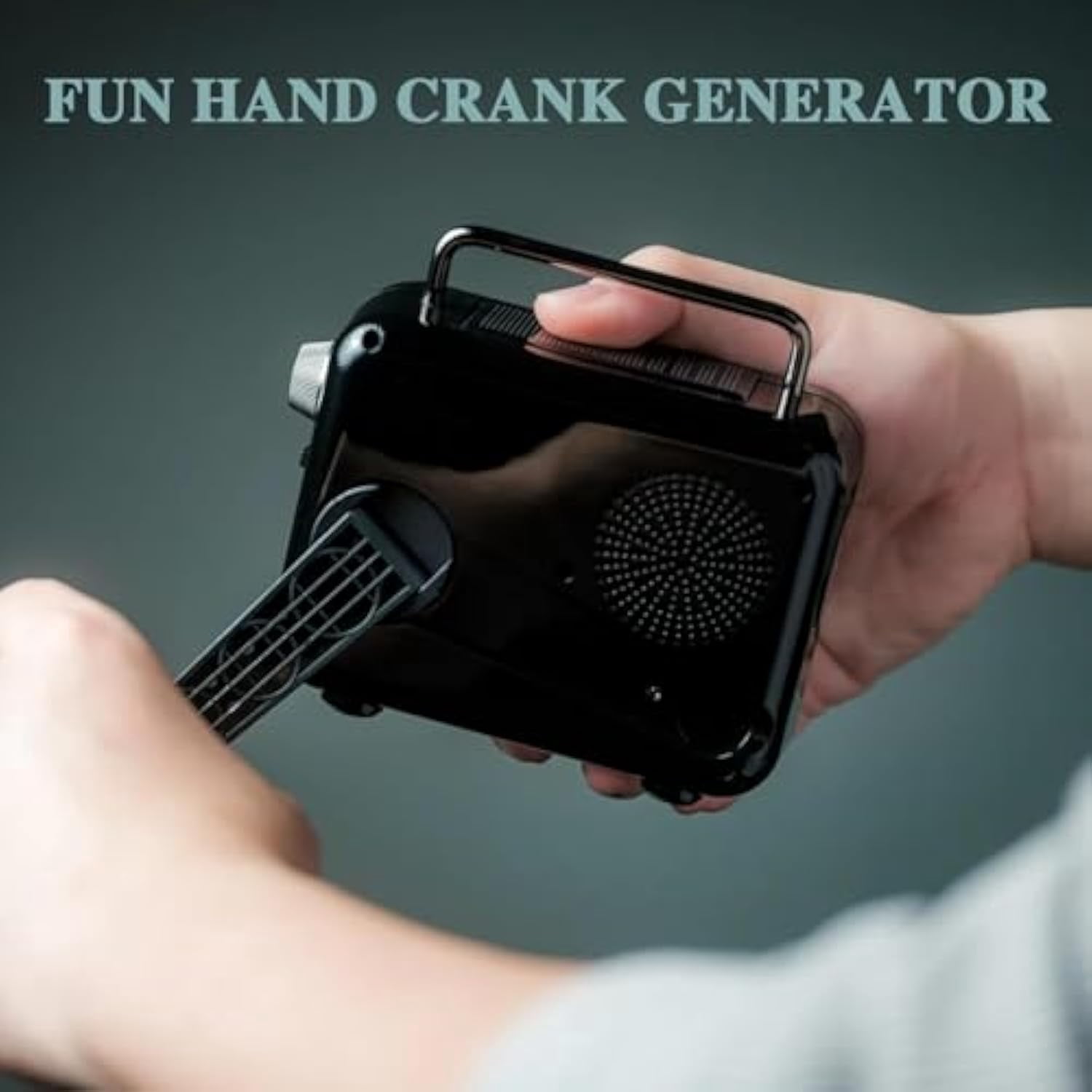 Retrowave 7-in-1 Radio, Portable Radio Rechargeable with Bluetooth/Tf/U Disk/Aux Playback, Sleep Timer, Flashlight, Sos Alarm, Suitable for Indoor Decoration, Camping (Green)