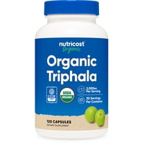 Nutricost Organic Triphala (2,000mg) 120 Capsules - USDA Organic, CCOF Certified, Herbal Supplement, Vegan, GMO-Free, Gluten-Free, 30 Servings