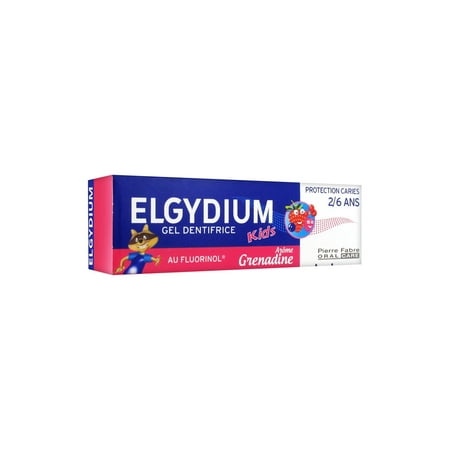Elgydium Kids Toothpaste Gel Decay Protection 2/6 Years Old (Best Toothpaste For 3 Year Old)