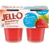Jell-O Refrigerated Strawberry Kiwi Sugar Free Ready-to-Eat Jell-O Cups Gelatin Snack, 4 Count Cups