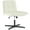 Beige, variant on GVN Armless Chairs,PU Leather Upholstered Cross-legged Office Chair with Oversized U-shaped Seat for Home Office Make Up-Beige