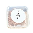 thumbnail image 1 of Trayknick 10 Pcs/Ensemble Pinces à Papier Colorées Lisses Forme de Symbole Musical Durables Résistantes à la Rouille pour Table, 1 of 13