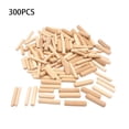 thumbnail image 2 of maskred 300 Pieces Wood Dowels Pin Wardrobe Woodworking Rods DIY Project Guide, 2 of 6