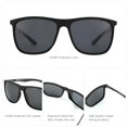 thumbnail image 4 of Gafas de sol ZENOTTIC Square Polarized para hombre en fibra de carbono, 4 of 6