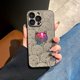 thumbnail image 1 of Funda de teléfono láser de dibujos animados de lujo para iPhone 11 Pro Max 12 13 14 Pro Max 14 Plus, funda protectora de cuero para lente de cámara Fivean unisex, 1 of 2