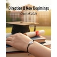 thumbnail image 2 of Graduation Compass Bracelet for Class of 2026 Men Woman the Adventure Begins Inspirational Gifts Charm Jewelry with Graduation Cards Cap Box Grad Motivational Bracelets Present for Her Friend, 2 of 6