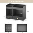 thumbnail image 3 of Large Makeup Organizer with Drawers, Bamboo Countertop Cosmetic Storage for Dresser Vanity Organizer Beauty Desk Skincare Holders Container Make Up Organizing for Lipstick, 3 of 14
