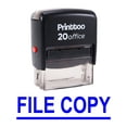 thumbnail image 2 of Printtoo Self Inking Rubber Stamp Office Stationary FILE COPY Custom Stamp-Blue, 2 of 2