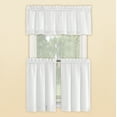 thumbnail image 2 of Collections Etc Martine Rod Pocket Caf� Curtain Set - Includes Valance & Two Tiers, 2 of 3