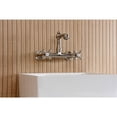 thumbnail image 3 of Kingston Brass KS7258AX English Country Double-Handle 2-Hole Wall Mount Bathroom Faucet in Brushed Nickel, 3 of 8