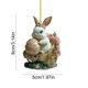 thumbnail image 2 of Decoraciones de Pascua para el Hogar Lindo Conejo Colgante Ornamento 2D Llavero Acrílico Plano Pequeño Colgante para el Coche Retrovisor Espejo O Mochila Pequeños Ornamentos de Pascua, 2 of 6
