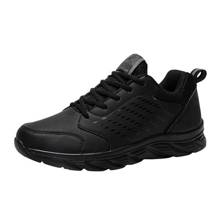 

Sneakers for Men Mens Shoes Casual Leather Lace Up Solid Color Casual Fashion Simple Shoes Running Shoes Mens Sneakers Pu A 42