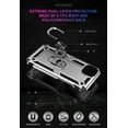 thumbnail image 5 of Starshop iPhone 17 Case Phone Cover Shockproof Ring Stand Case With Glass Screen - Silver, 5 of 5