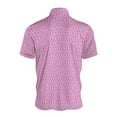 thumbnail image 3 of Mens T-Shirts Floral Printed Polo Shirts Wicking Tennis Short Sleeve Lapel Tops Tee Blouses, 3 of 3