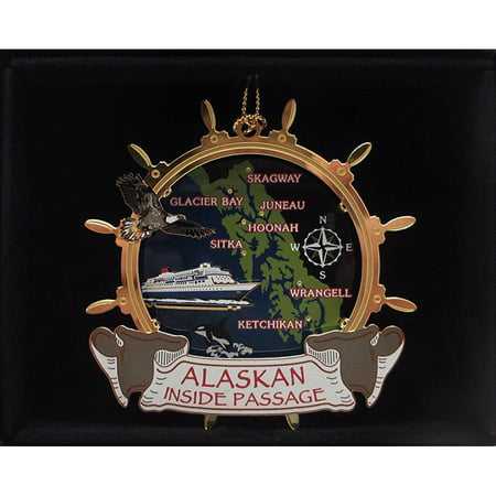 alaskan inside passage christmas ornament cruise ship eagle souvenir (Best Alaskan Cruise For Families 2019)