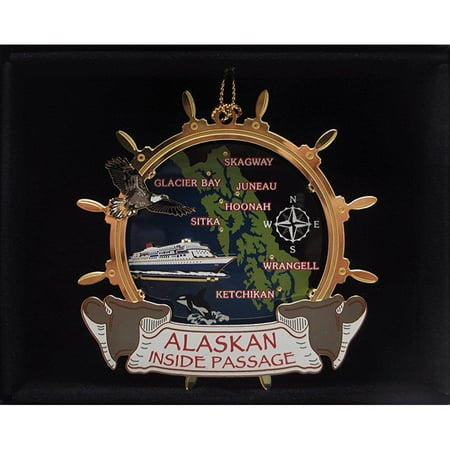 alaskan inside passage christmas ornament cruise ship eagle souvenir