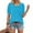 #4Sky Blue, variant on Byworldtasic Womens Spring Summer Tops Puff Short Sleeve Sweater Crewneck Knit Work Blouses Dressy Casual Trendy Shirts