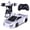 Silver, variant on Konijiwa Remote Control Transformer Car with One-Button Deformation and 360° Rotation, Transform Robot RC Car for Kids 4-12 Years Old