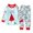 I LOVE SANTA, variant on BULLPIANO Kids Baby Boys Girls Christmas Pajamas Sets 2PCS Cosplay Loungewear Toddler Tee and Pants Set Sleepwear 1-7 Years