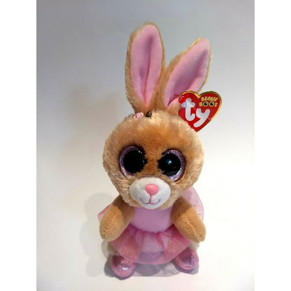 New TY Beanie Boos -Twinkle Toes the Bunny (Glitter Eyes) Small 6" Plush