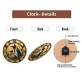 thumbnail image 7 of Stained Glass Penguin Wall Clock Art Decoration 10-Inch Silent Wooden Wall Clock, Battery Operated (AA Batteries Not Included), Artistic Home Decor, 7 of 7
