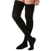 Compression Stockings for Women and Men 20-30mmHg with Closed Toe - Unisex Support Stockings for Lymphedema, Varicose Veins Circulation, Diabetes, Post Surgery - by Absolute Support - Black, Large