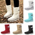 thumbnail image 1 of Sentmoon Bottes pour Femmes Bottes de Neige Mode et Décontractées Hiver Extérieur Polaire Épaissie Chaudes Imperméables et Semelle Intermédiaire Bottes de Neige, 1 of 7
