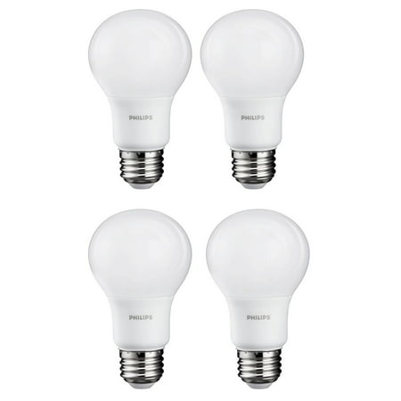 Philips 8 Watt A19 60 Replacement 800 Lumen Daylight Led Light Philips 8 Watt A19 60 Replacement 800 Lumen Daylight Led Light Bulb 4 Pack