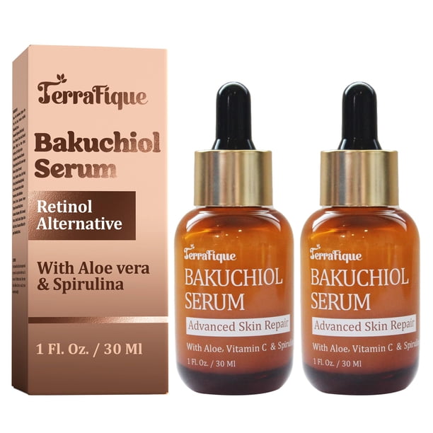 Serum Terrafique Bakuchiol Alternativo al Retinol, 30 ml, paquete de 2