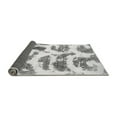 thumbnail image 2 of Ahgly Company Indoor Round Abstract Gray Modern Area Rugs, 8' Round, 2 of 4