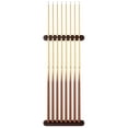 thumbnail image 4 of GLD Viper 52-0116 Traditional Mahogany 8 Cue Wall Cue Rack, 4 of 4