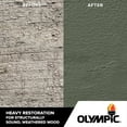 thumbnail image 3 of Olympic Rescue It Solid Exterior Deck Resurfacer and Primer with Sealant Steely Sea, 3 Gallon, 3 of 7