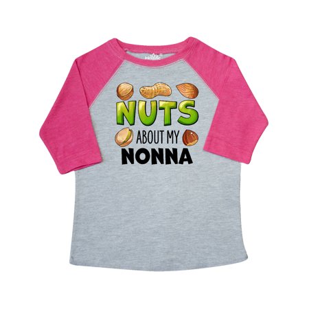 

Inktastic Nuts About My Nonna Peanut Almond Pistachio Gift Toddler Boy or Toddler Girl T-Shirt