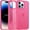 Hot Pink, variant on Colored Transluscent for iPhone 14 Pro Max Case, Sleek Retro Design, German Quality Standard Certified, 12FT Military-Grade Protection, Slim Matte Hard Back Case 6.7-inch, Sierra Blue