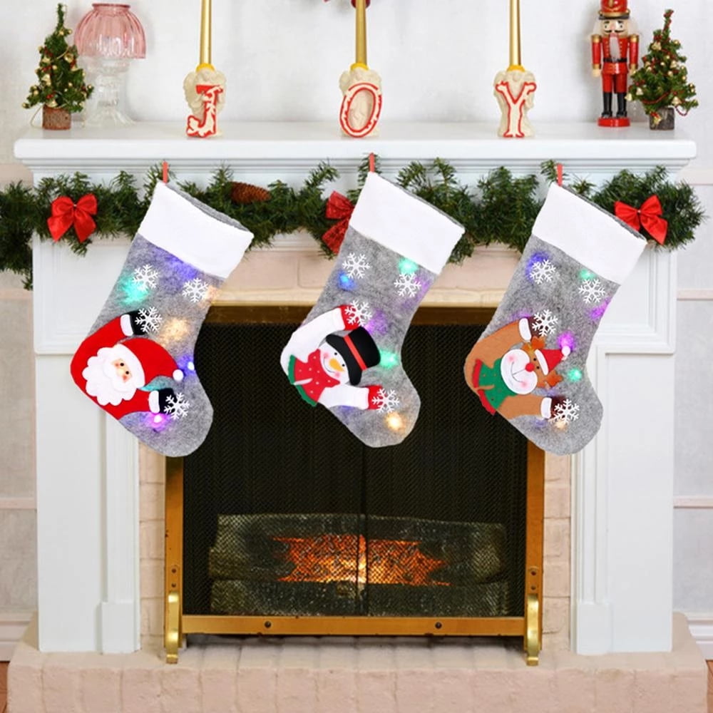 Christmas Tree Ornaments Christmas Stockings Gift Bag Christmas Gift Socks New 