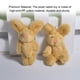 thumbnail image 4 of Toystoory Mini conejos articulados, Adorable, resistente al desgaste, práctico conejito de peluche, exquisito colgante, muñeco de peluche, Kits de decoración para fiestas Marrón claro 4.5 cm, 4 of 6