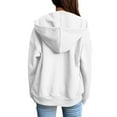 thumbnail image 5 of BDPORKAS Women's Hoodies and Sweatshirts Zip up Zipper Jacket Sweatshirt for Women Casual Long Sleeve Plain Pullover Tops White, 5 of 5
