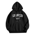 thumbnail image 3 of Los Angeles Hoodie 2025 Streetwear Long Sleeve Oversized Hoodies with Pocket Hooded Sweatshirt Hoodie Women Pullover, 3 of 5