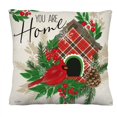 thumbnail image 2 of Evergreen Tartan Birdhouse Interchangeable Pillow Cover, 2 of 4