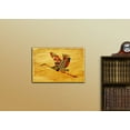 thumbnail image 2 of wall26 - Japanese Culture Canvas Wall Art - A Flying Crane with Japanese Style Pattern - Gallery Wrap Modern Home Art | Ready to Hang - 32x48 inches, 2 of 4