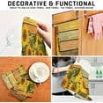 thumbnail image 7 of Dreamtimes Sunflower Wood Kitchen Dish Towel 1 Pack, Soft Absorbent Dishcloths Reusable Hand Towel Washable Tea Towels for Home Kitchen Bar Table Decor, 28 x 18 Inch, 7 of 7