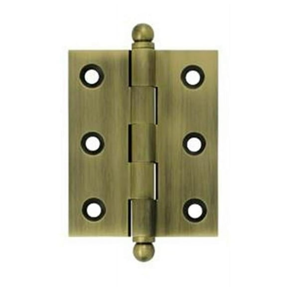 2.5 x 2 in. Hinge with Ball Tips- Antique