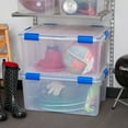 Ziploc 60Quart (15 Gallon) WeatherShield Storage Box, clear, 4Pack