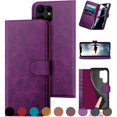 thumbnail image 1 of Ducksky Para Samsung Galaxy S23 Ultra Funda Tipo Cartera De Piel Auténtica Con Bloqueo Rfid, 4 Tarjeteros De Crédito, Piel Auténtica. Flip Folio Book Funda Protectora Para Teléfono Mujeres Hombres Par, 1 of 5