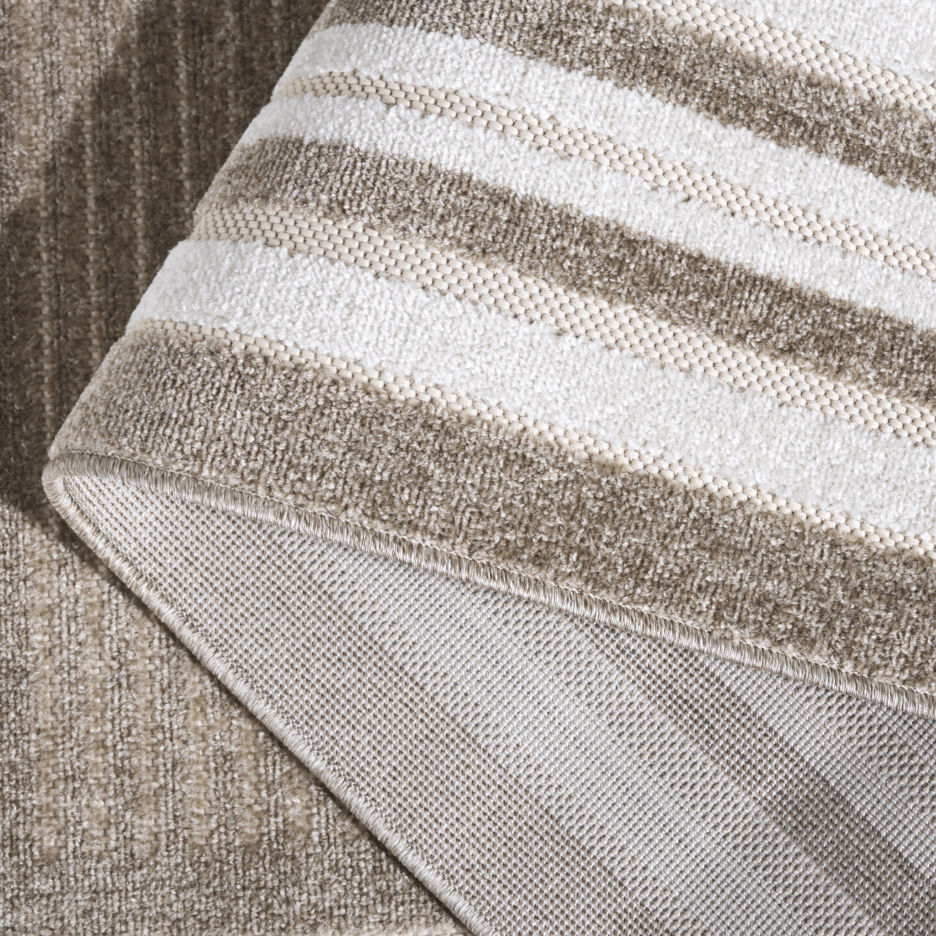 SAFAVIEH Cabana Henry Striped Indoor/Outdoor Area Rug, Dark Beige/Ivory, 8' x 10'